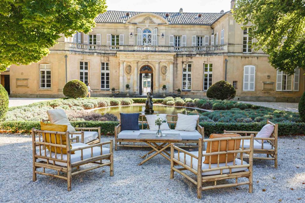 High-end property photography of chateau